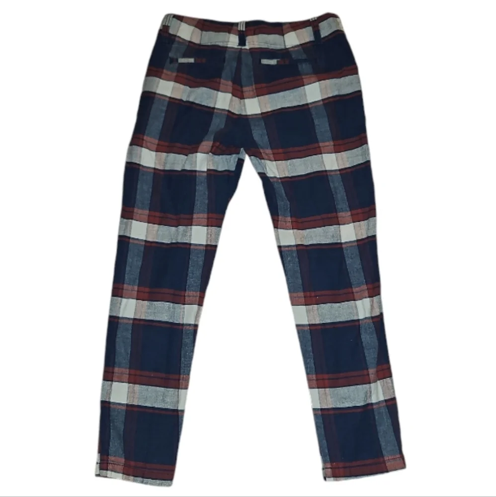 Free People - Low Rise Plaid Slacks - Picture 4 of 4